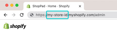 How to find your Shopify Store ID